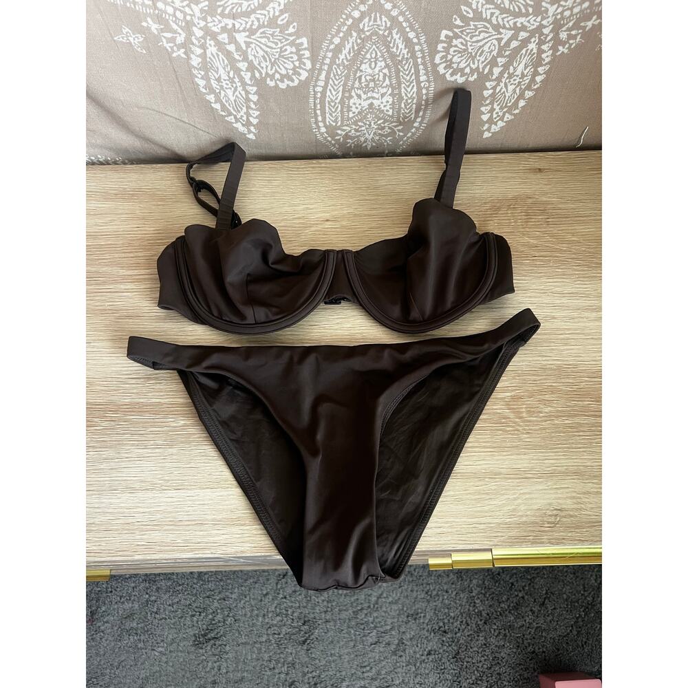 CUUP Swimwear Bikini Set in Chocolate Brown